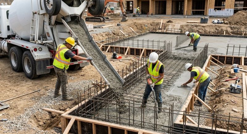 Foundation Pouring in Roswell, GA